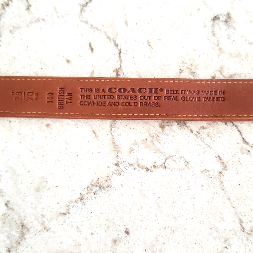 COACH Belt Leather 28" 70cm